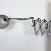 Grey Industrial Scissor Wall Lamp from Elektroinstala, 1960s