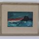 Original Mid Century Swedish Oil on Panel – “Waves” by Louis Zelig – Signed