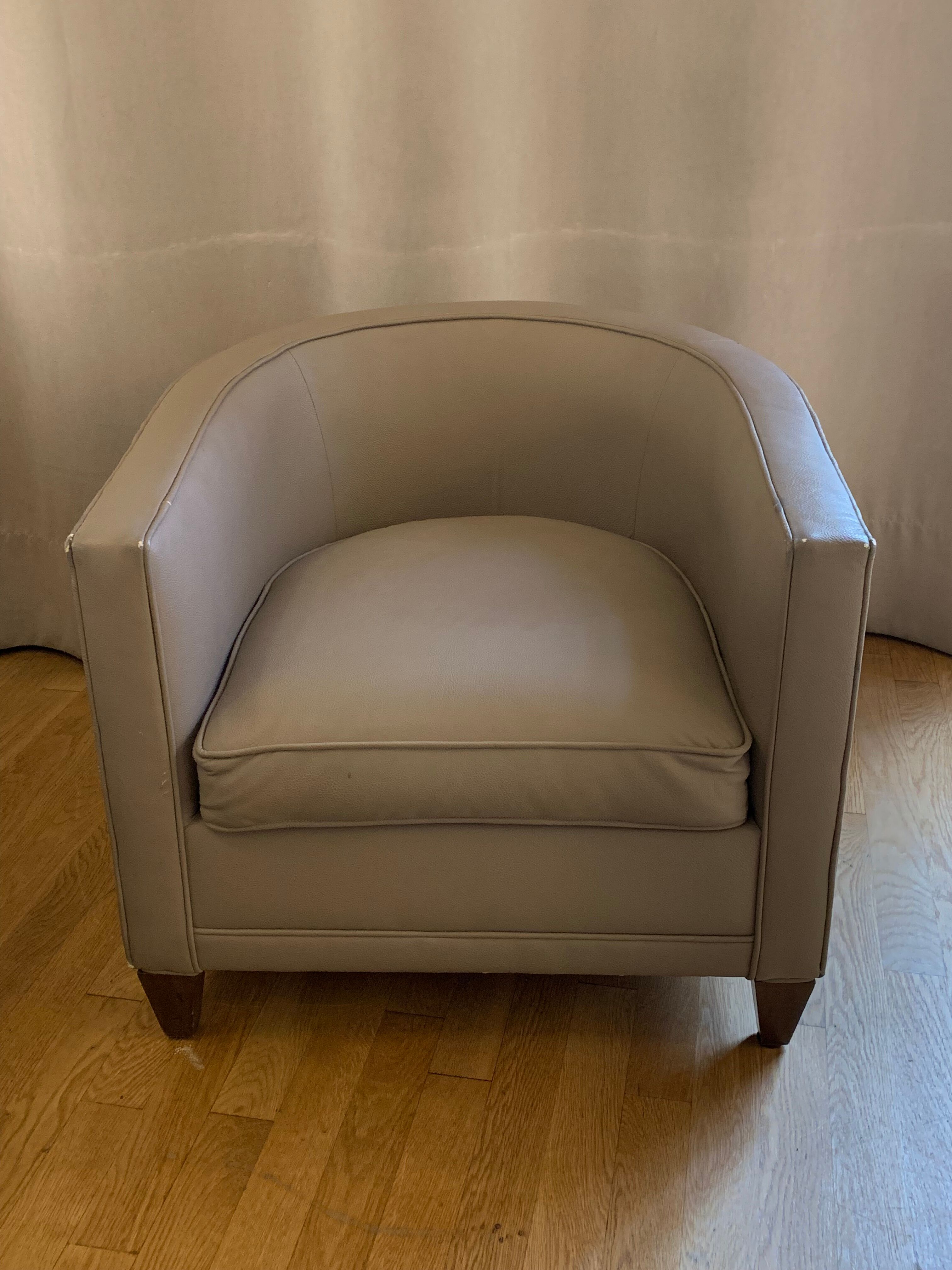 Fauteuil modèle Normandie Philippe Hurel taupe
