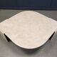 Vintage travertine coffee table by Roche bobois, 1970s