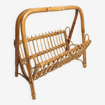 Bamboo magazine rack 1960