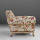 Fauteuil en tissu floral, France années 1950
