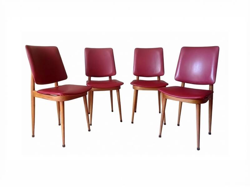 4 Baumann chairs model Nadia, 1960