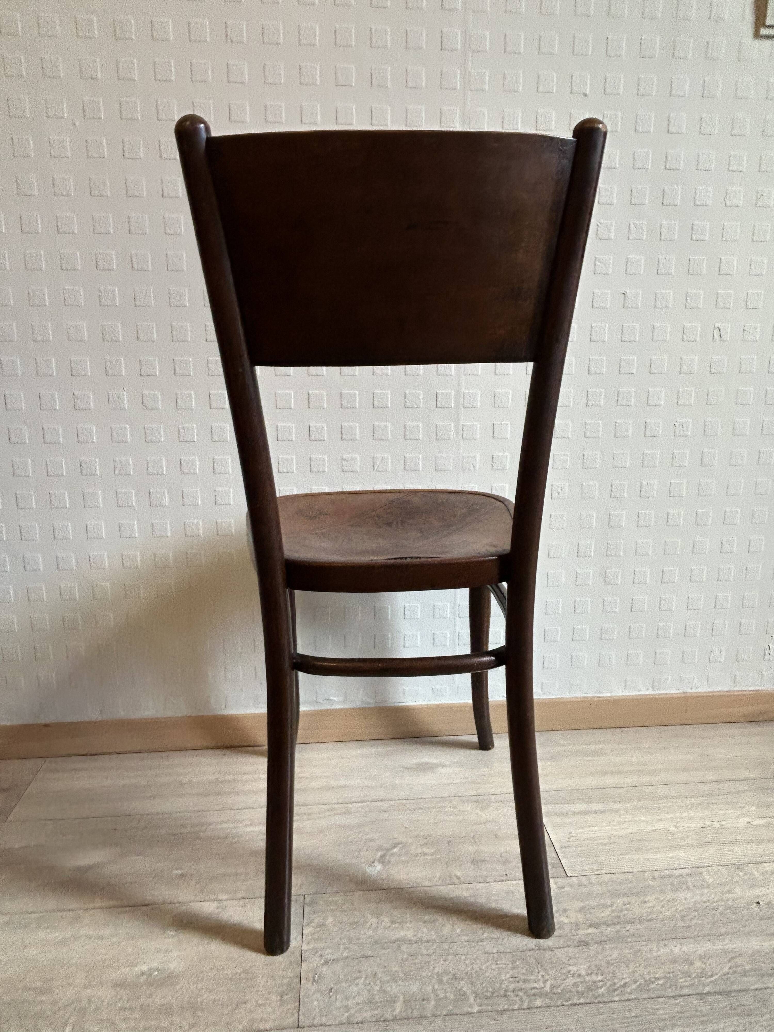 6 antique chairs Jacob & Josef Kohn – Vienna – Decorated bent wood – Style