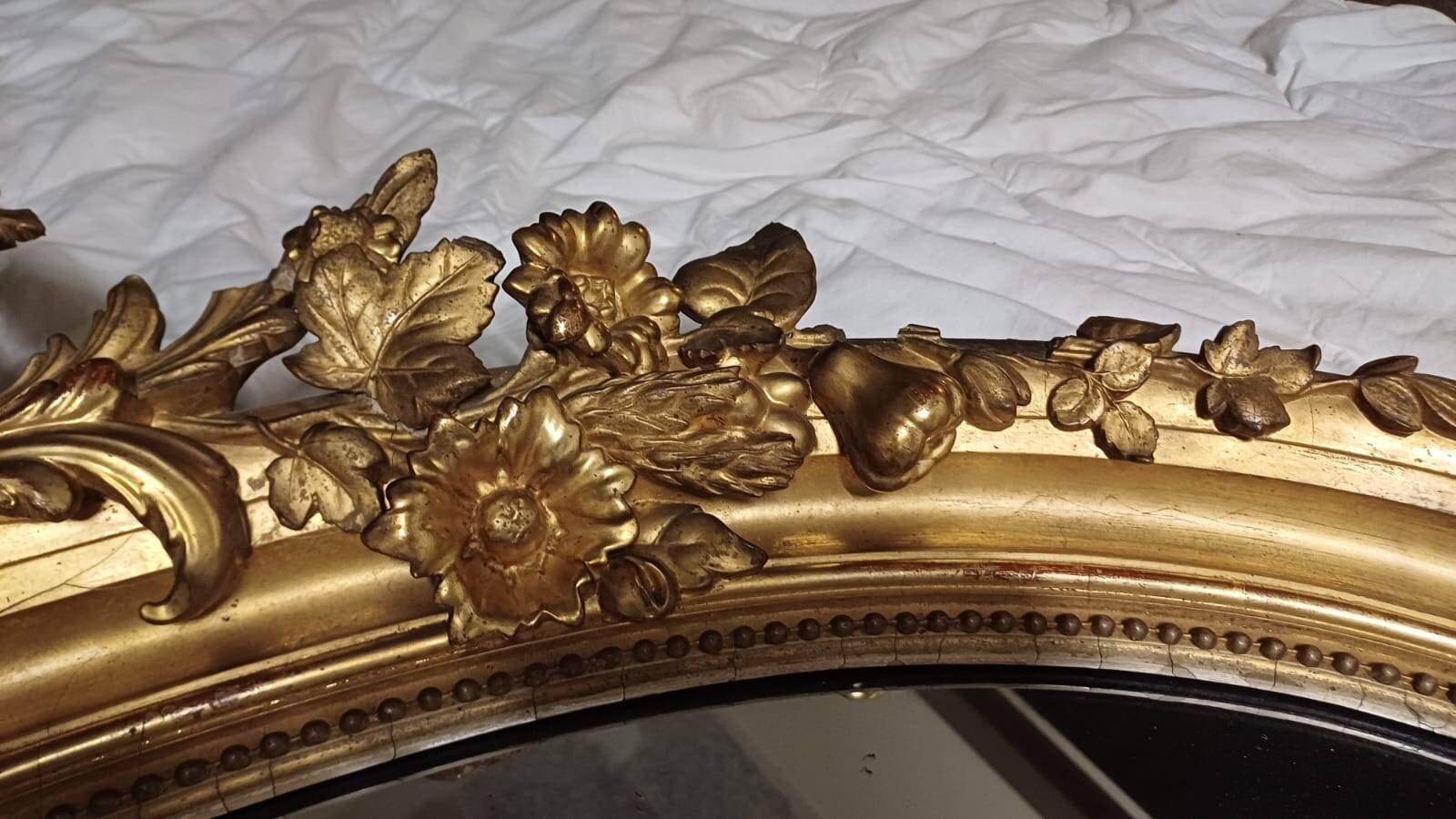 Miroir ovale Napoléon III