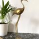 Oiseau en laiton doré 36 cm