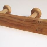Coat rack 2m, 14 wooden wall hooks