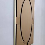 Postmodern Rectangular Wall Mirror in Bronze by Giannobi, Italy, 1980s