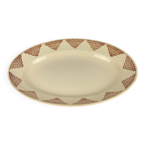 Plat ovale ''amandinoise'', - motif