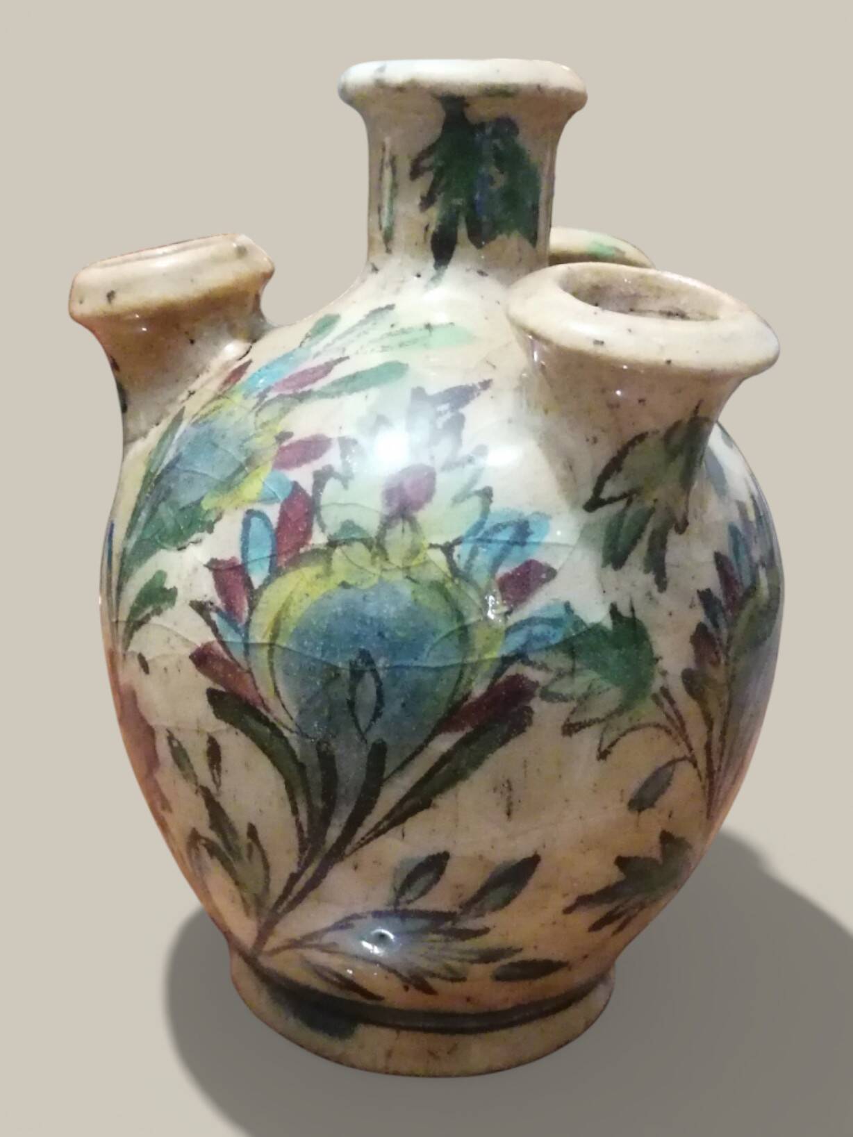 Antique flower vase in Iznik ceramic - Persia (Turkey/Iran) - Period