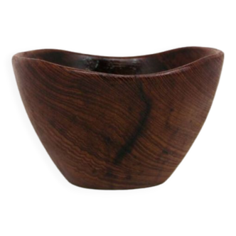 vintage teak organic bowl