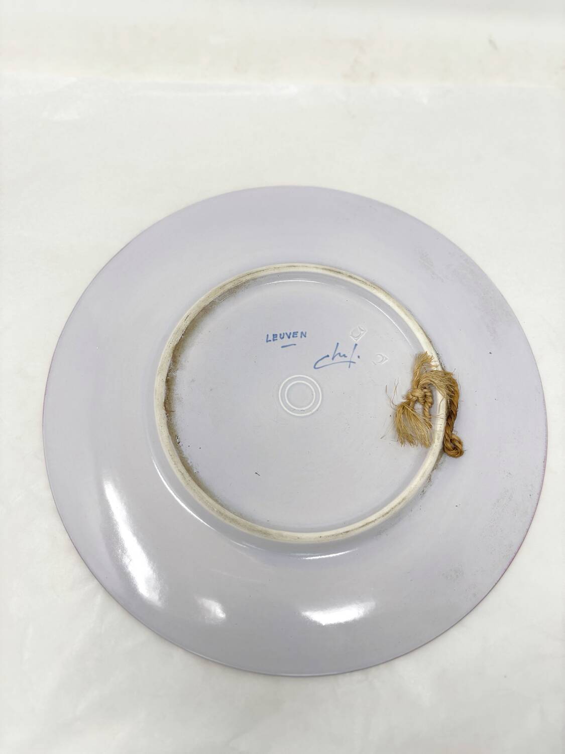 Plate with fish design in Leuven ceramic