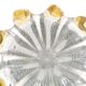 Murano Bowl Archimede Seguso Bullicante Crystal & Fritté Gold 1950