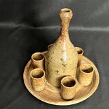 Stoneware pottery service from La Monnaie signed Prud'homme, 20th century