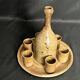 Stoneware pottery service from La Monnaie signed Prud'homme, 20th century