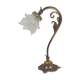 Lampe fleur en bronze doré