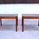 Tables d'appoint en teck danois modernes de Magnus Olesen, années 1960, ensemble de 2.