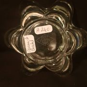 Cendrier vide-poche de forme corolle, cristal de Vannes Le Chatel (A 240)