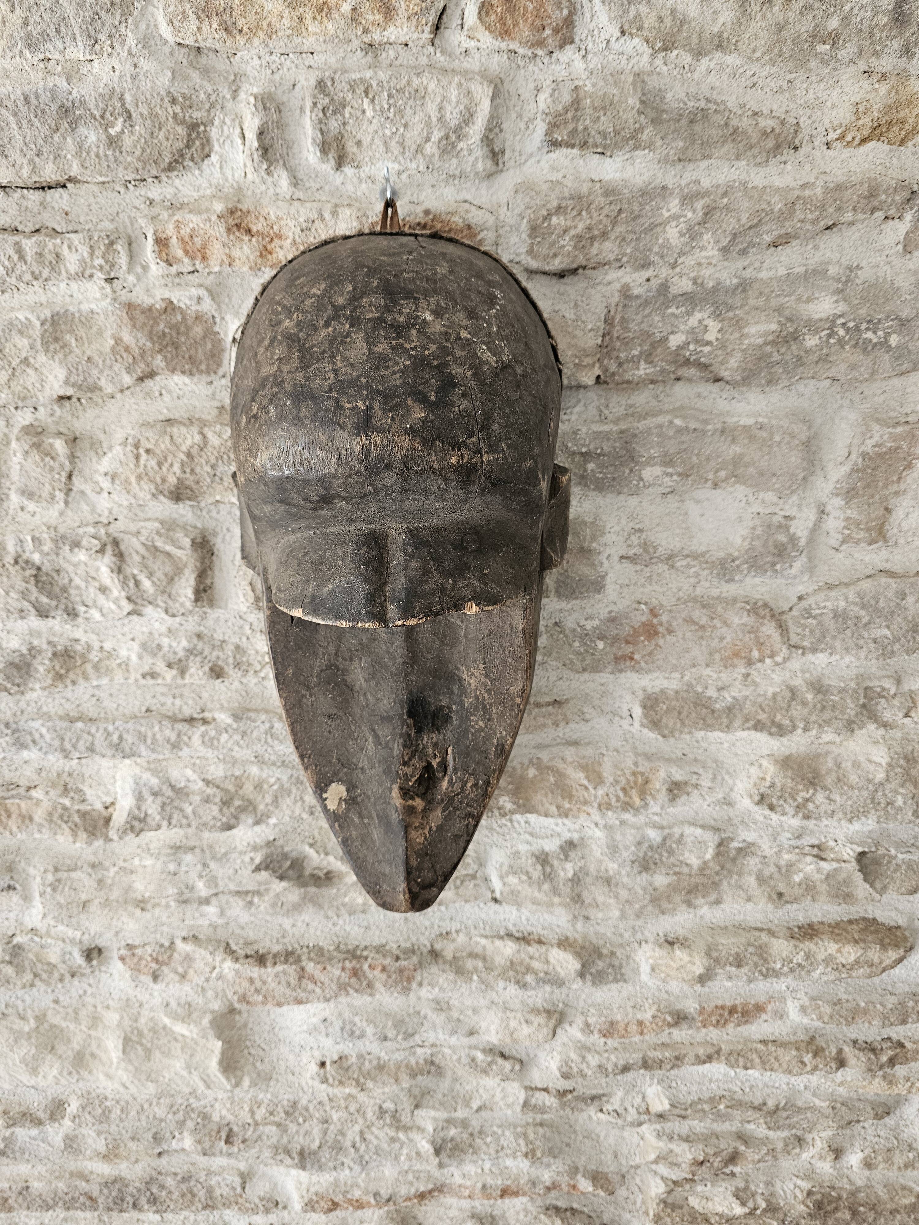 Ancient African Hyena Mask Bambara - Baman Mali - Tribal African Art