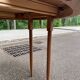 Round extendable dining table in solid mahogany from the 1930s.