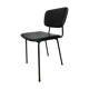 Airborne chair, Carolina Prefacto, 1950, metal and black skai
