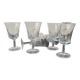 60's white wine glass set