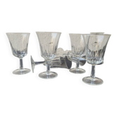 60's white wine glass set