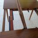 Table extendable scandinavian design teak growing butterfly