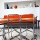 Paire de tabourets style scandinave