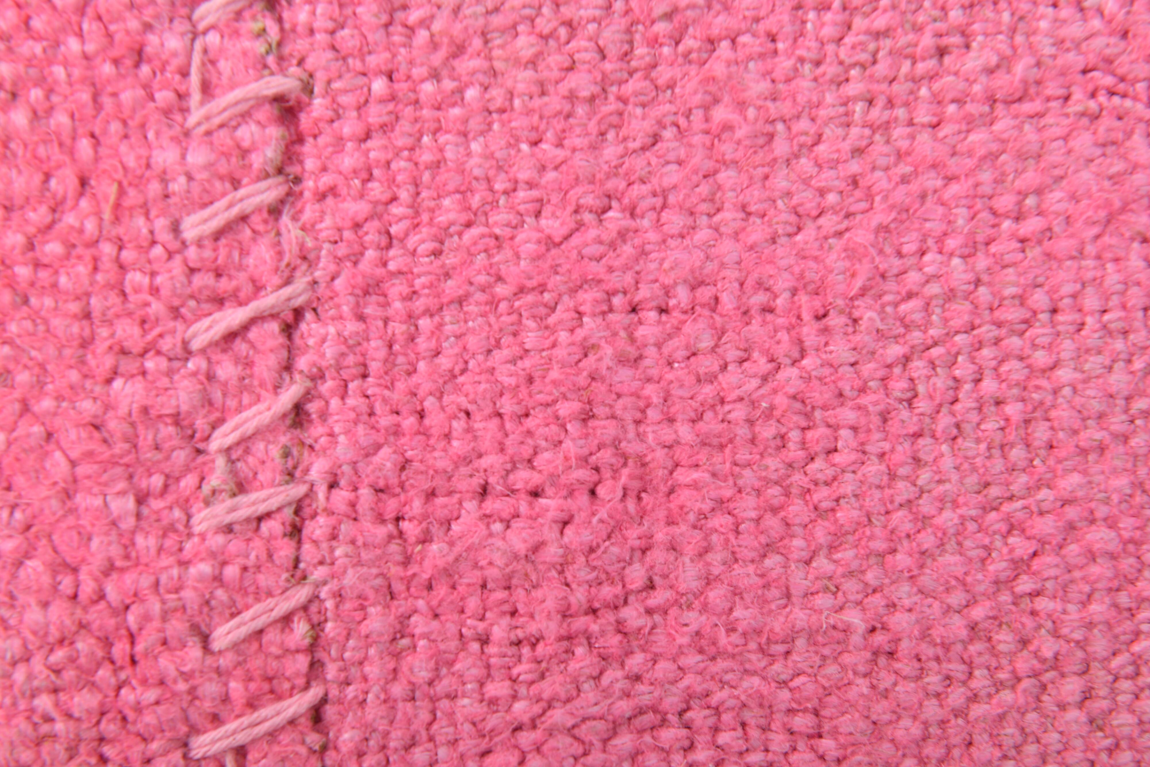 Tapis Kilim rose 7x10, 220x311 cm