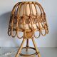Vintage bamboo bedside lamp