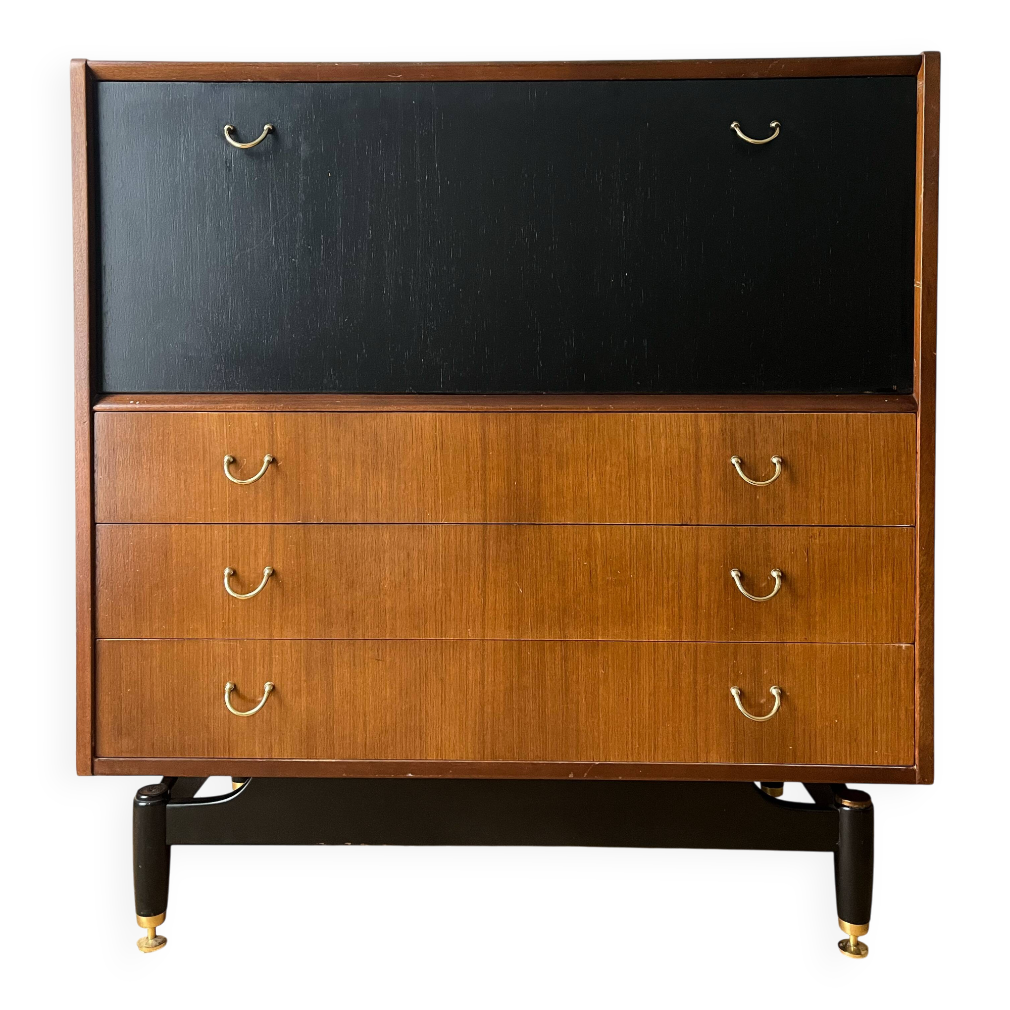 Commode haute/bureau vintage G Plan Tola & Black design