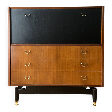 High chest of drawers/vintage desk G Plan Tola & Black design