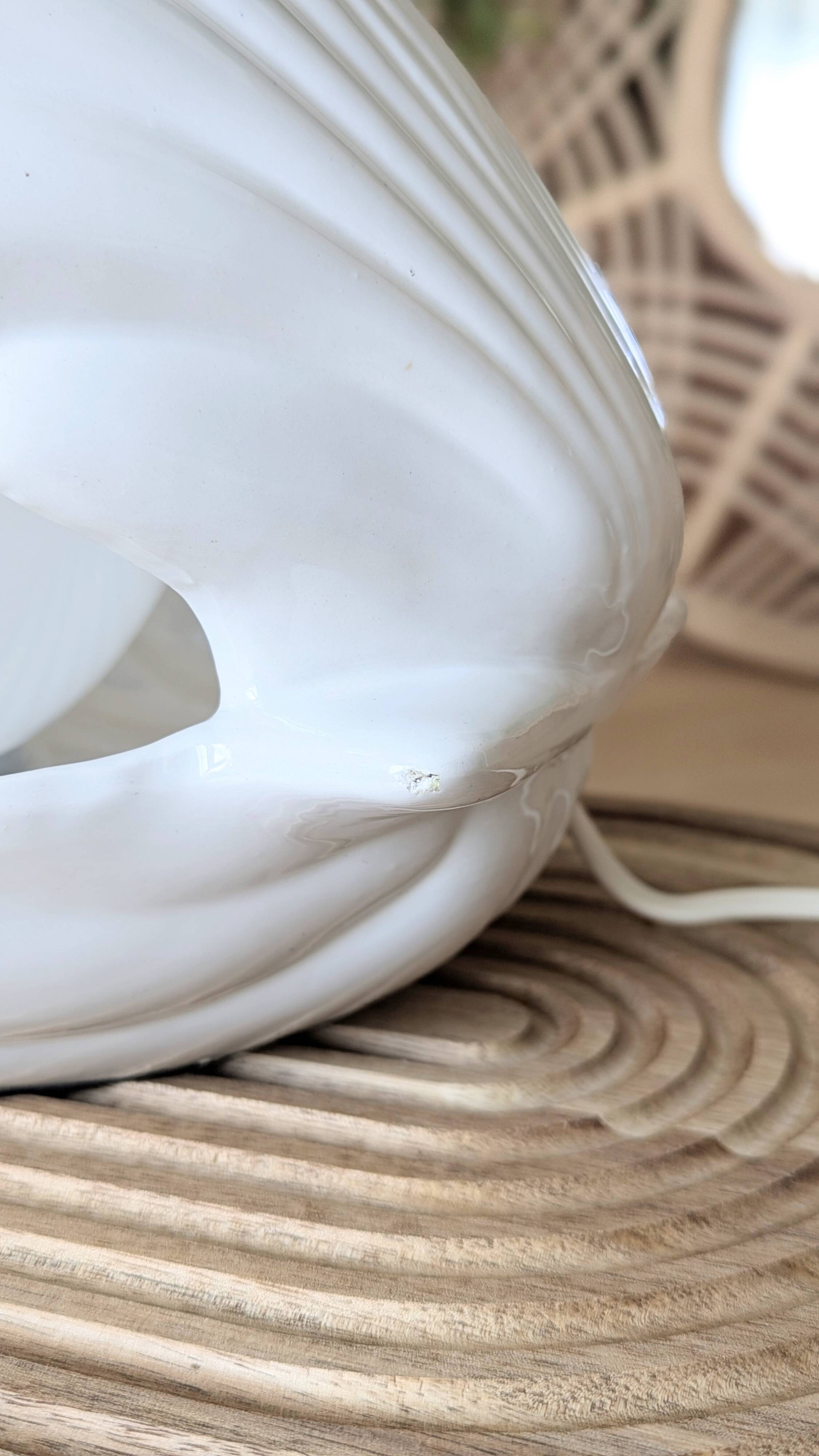 Lampe coquillage vintage