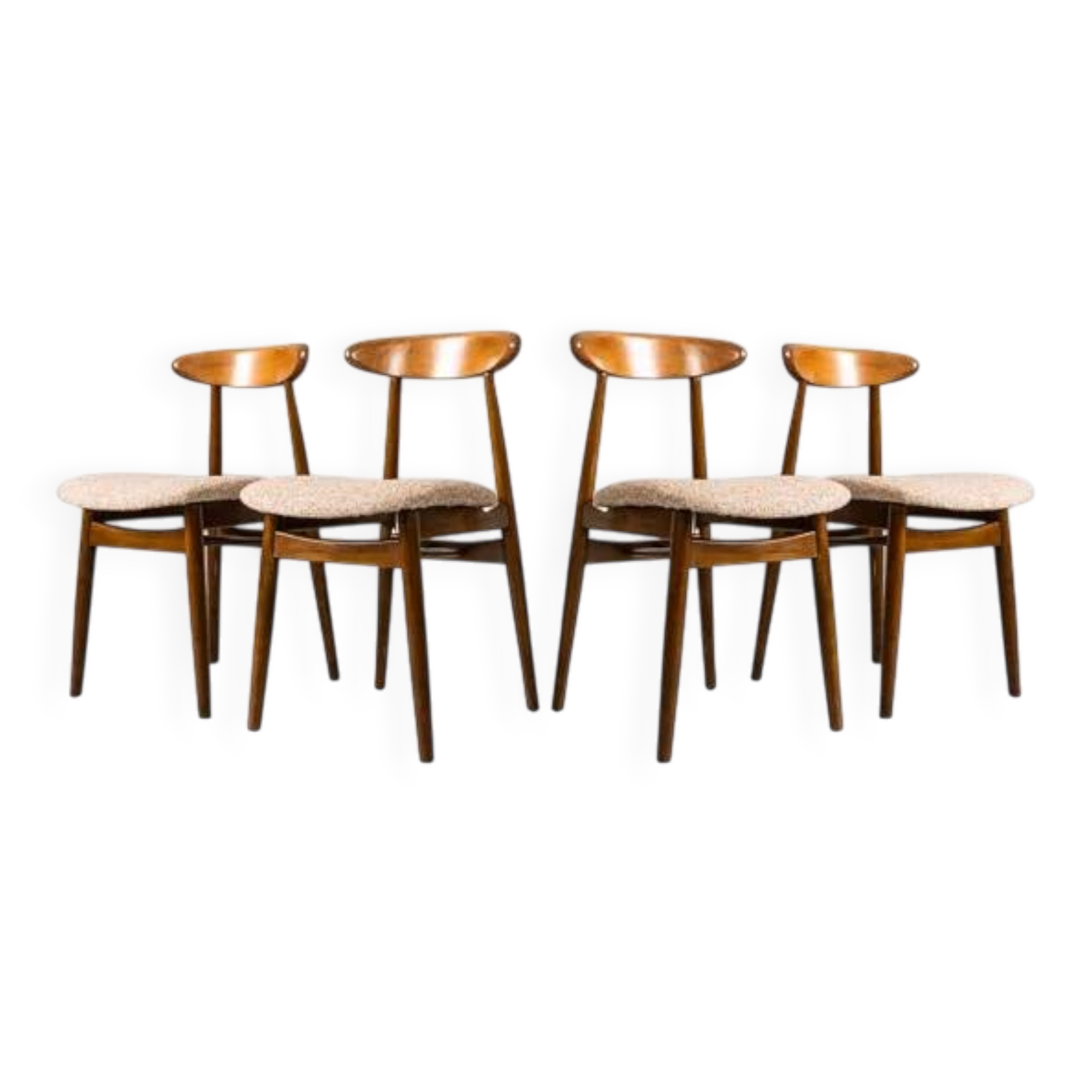 Vintage Dining Chairs by ZFM, Poland, 1960s, Set Of 4