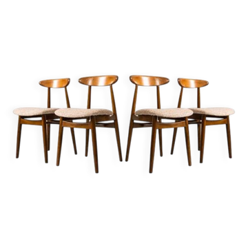 Vintage Dining Chairs by ZFM, Poland, 1960s, Set Of 4