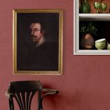 Antique Spanish painting portrait of a gentleman from the 18th century