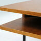 Oak coffee table with a glass top from Onv olomouc, 1970s