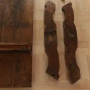 17th-century French oak refectory table / trestle table – 240 cm