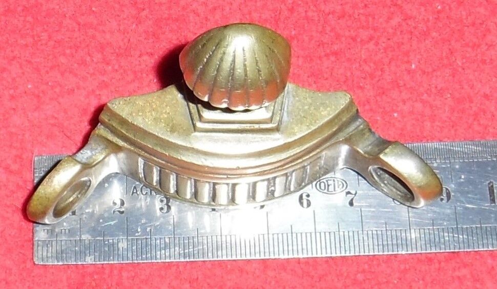 45 Triangular fixing tips for stair mat bar. Bronze, 19th