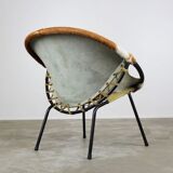 Leather balloon chair 1950
