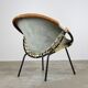Chaise ballon en cuir 1950