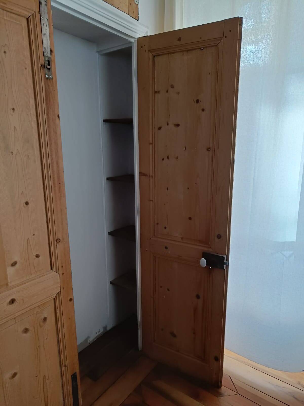 Pair of old molded communication doors