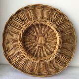 Wicker basket on stand
