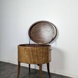 English Cellaret Bar Cabinet in Mahogany, Georgian period
