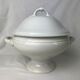 White porcelain soup bowl
