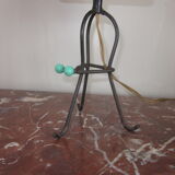 Metal and rope lamp 1950