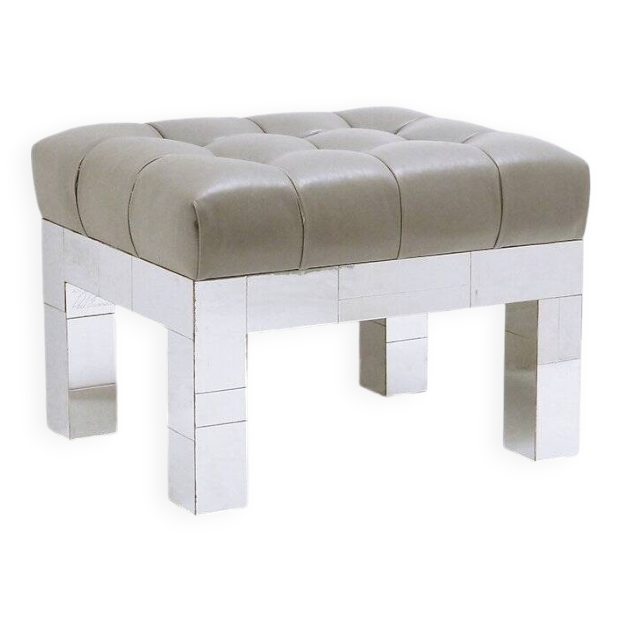 Tabouret ou ottoman de vanité de la série Cityscape par Paul Evans - 1970