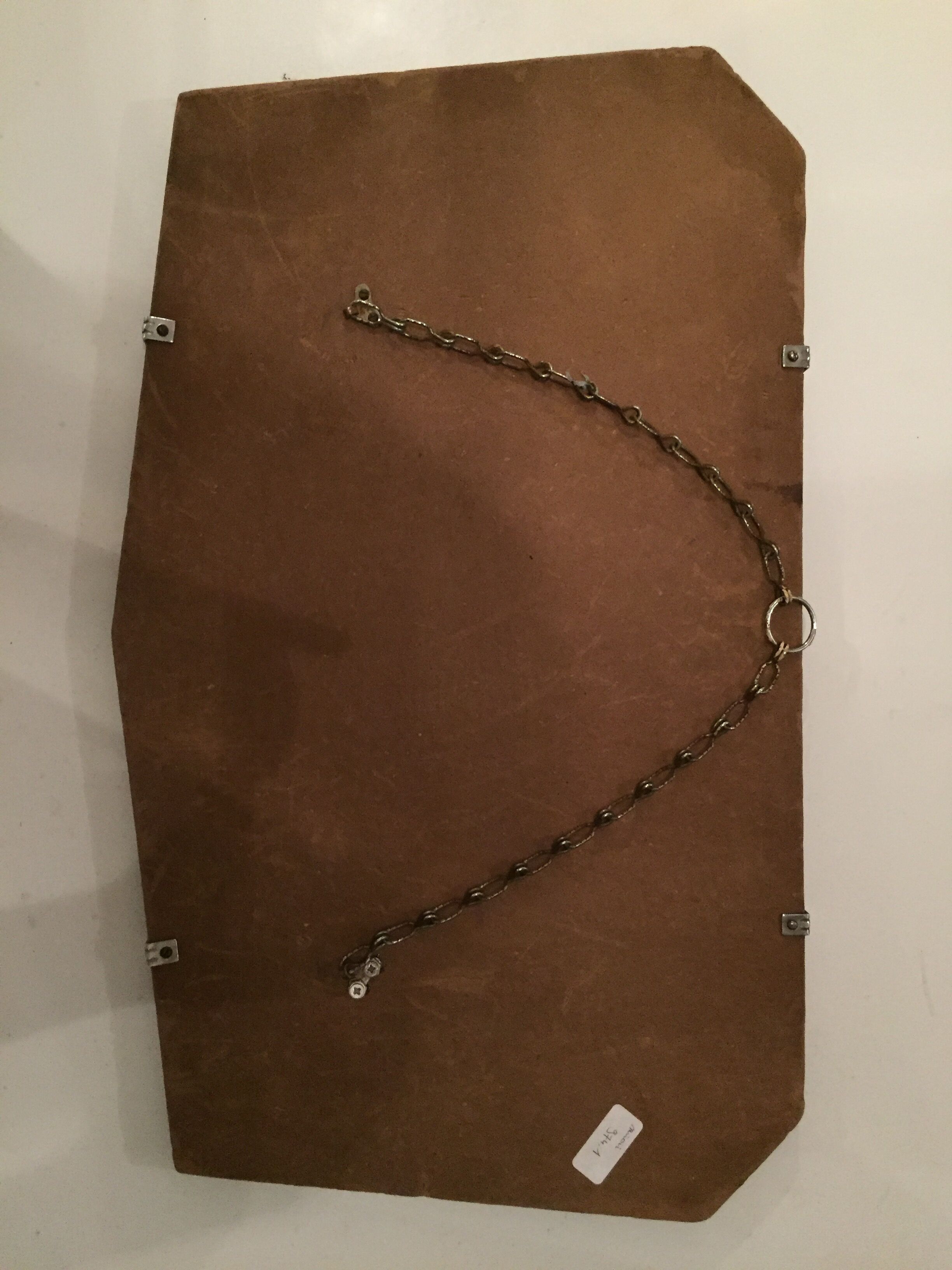 Mirror beveled with his chain 60 x 35 cm