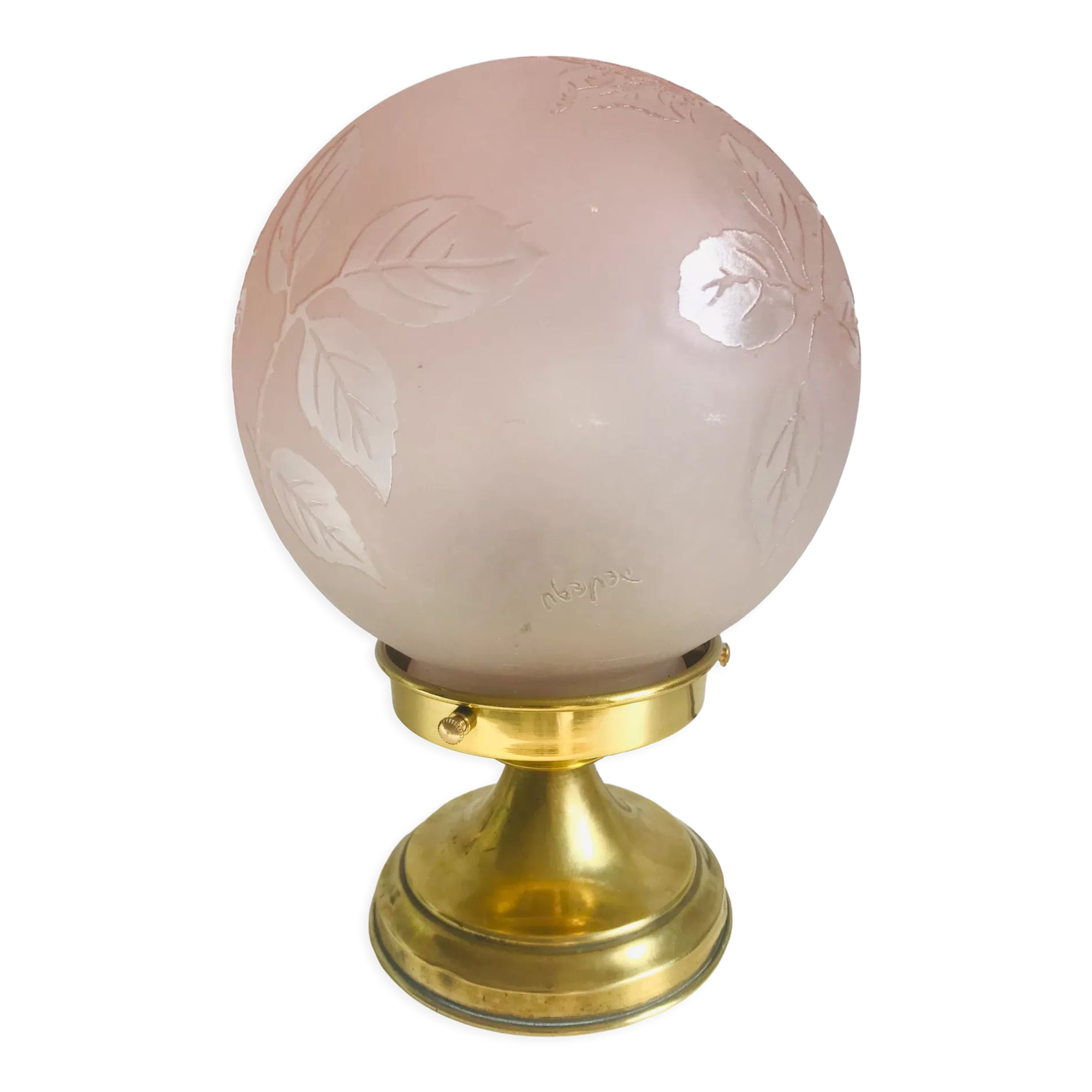 Deveau vintage globe table lamp